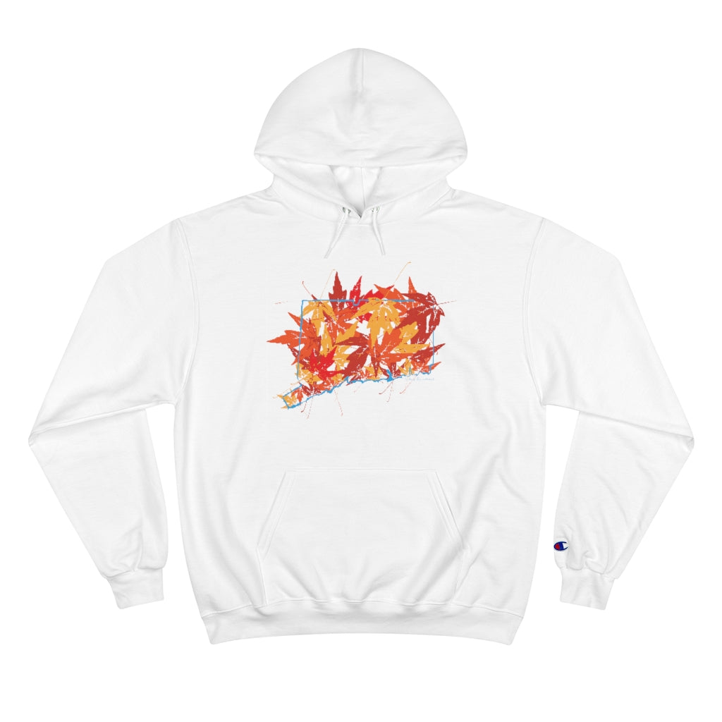 Connecticut hoodie. Do you love Connecticut in the fall? Cooler weather, colorful leaves falling, this collection is for you. Celebrate Connecticut and autumn together! Free USA shipping on all products. 

Connecticut Leaves // Connecticut champion hoodie sweatshirt // finding connecticut 