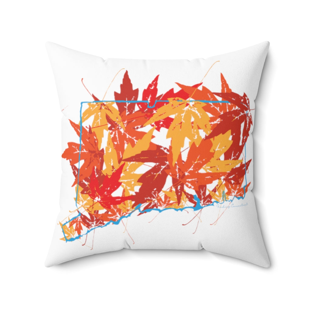 Connecticut pillow. 

Connecticut Leaves // Connecticut pillow // FInding Connecticut 