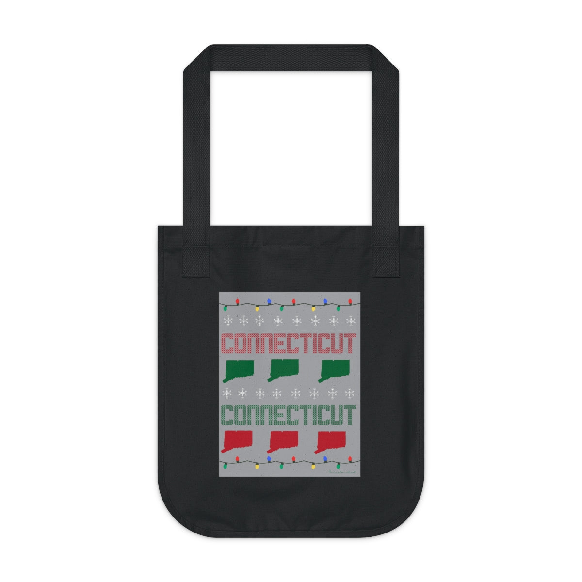 Connectiuct ugly sweater tote bag // connecticut gifts and merch // finding connecticut 