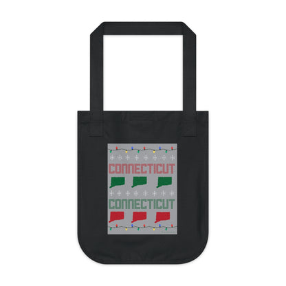 Connectiuct ugly sweater tote bag // connecticut gifts and merch // finding connecticut 