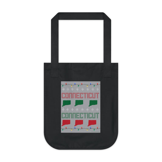 Connectiuct ugly sweater tote bag // connecticut gifts and merch // finding connecticut 