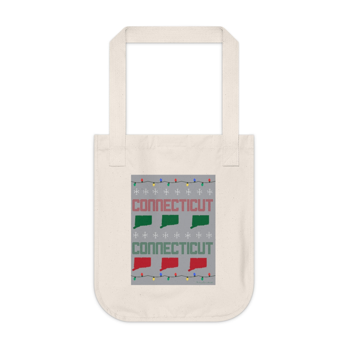 Connectiuct ugly sweater tote bag // connecticut gifts and merch // finding connecticut  