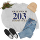 Greenwich 203 Connecticut // greenwich connecticut unisex sweatshirts  // finding connecticut 