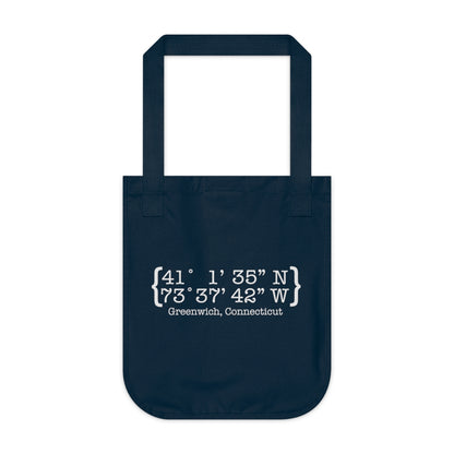 greenwich ct / connecticut tote bag 

Greenwich Coordinates // greenwich CT tote bag  // finding connecticut