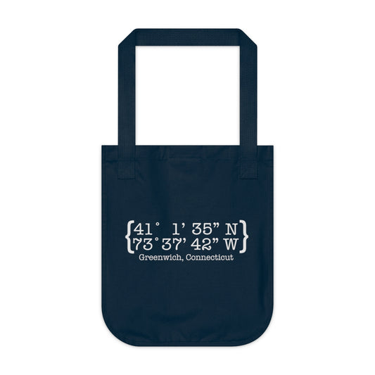 greenwich ct / connecticut tote bag 

Greenwich Coordinates // greenwich CT tote bag  // finding connecticut