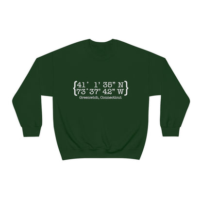 greenwich ct / connecticut unisex sweatshirt 

Greenwich Coordinates // greenwich CT unisex sweatshirt  // finding connecticut