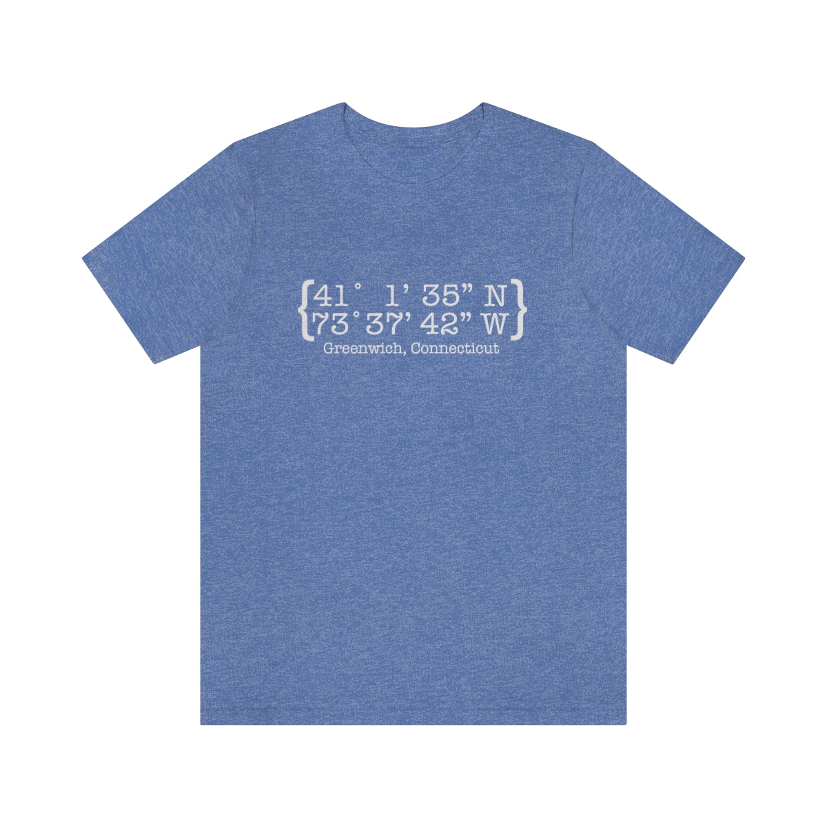 greenwich ct / connecticut shirt 

Greenwich Coordinates // greenwich CT unisex t shirt   // finding connecticut
