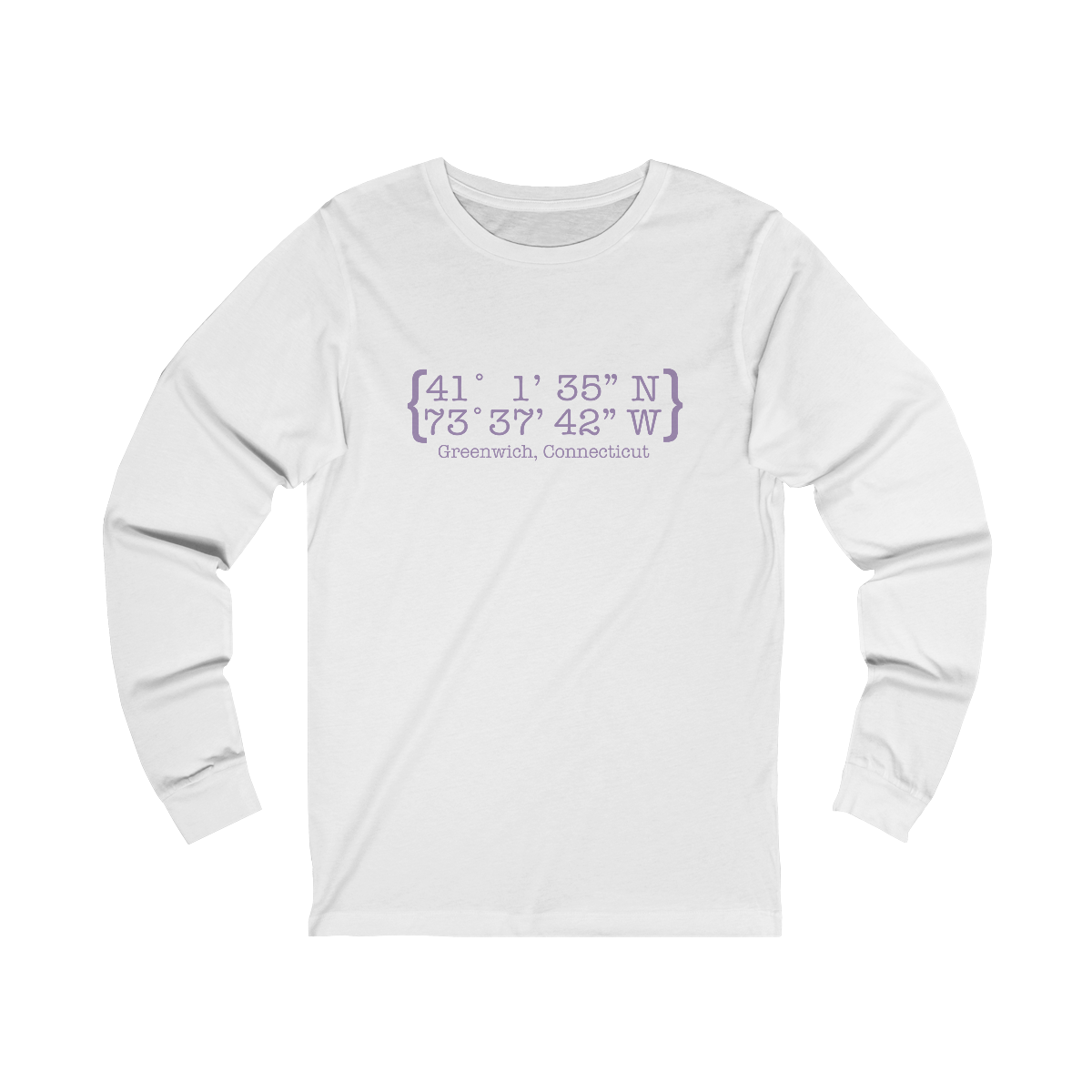 greenwich ct / connecticut long sleeve tee shirt 
Greenwich Coordinates // greenwich Connecticut unisex long sleeve t shirt   // finding connecticut