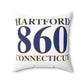 Hartford 860 Connecticut Spun Polyester Square Pillow  860 Hartford Collection. Inspired by the Connecticut flag and the 860! Show off for your pride for Connecticut and Hartford!   Proceeds of this collection go to help build Finding Connecticut’s website and brand. • Free USA shipping   Click here to go to our home page 

Hartford 860 Connecticut // Hartford Connecticut  pillow  // FInidng connecticut 