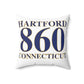 Hartford 860 Connecticut Spun Polyester Square Pillow  860 Hartford Collection. Inspired by the Connecticut flag and the 860! Show off for your pride for Connecticut and Hartford!   Proceeds of this collection go to help build Finding Connecticut’s website and brand. • Free USA shipping   Click here to go to our home page 

Hartford 860 Connecticut // Hartford Connecticut  pillow  // FInidng connecticut 