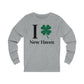 I Clover New Haven unisex long sleeve t shirt // new hven ct // finding connecticut