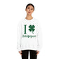 I clover bridgeport st patrick's day unisex sweatshirt // bridgeport ct / finding connecticut