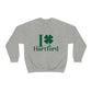 Hartford Connecticut St. Patrick’s Day shirt, I Clover Hartford 

I clover hartford /// hartford CT st patricks day unisex  sweattshirt / finding connecticut