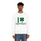 I clover hartford /// hartford CT st patricks day unisex  sweattshirt / finding connecticut