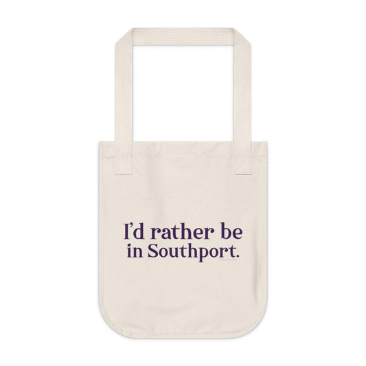 I'd Rather be in southport tote bag// southport connecticut gifts and merch // finding connecticut 