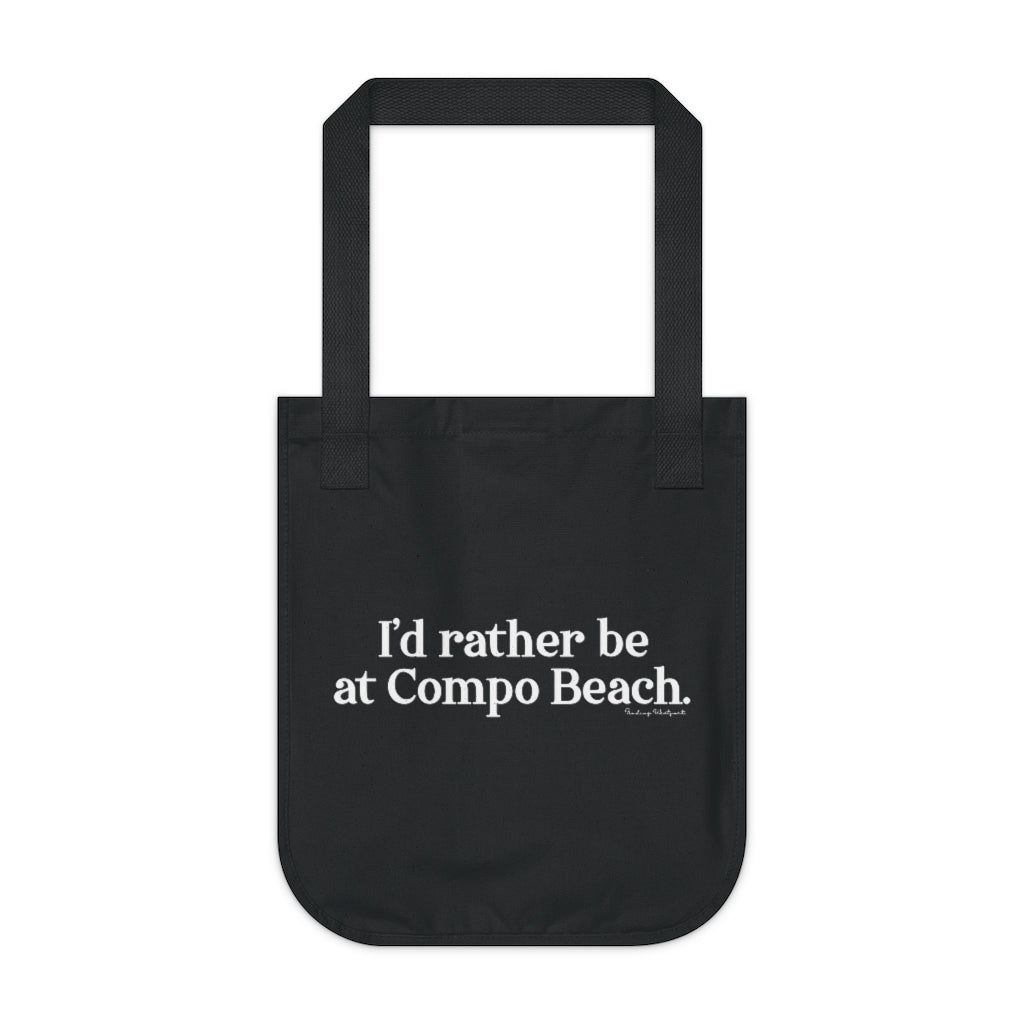 I'd rather be at Compo Beach tote bag // Compo Beach and Westport Connecticut gifts and merch // Finding Connecticut 