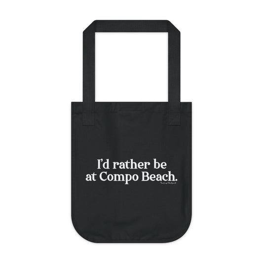 I'd rather be at Compo Beach tote bag // Compo Beach and Westport Connecticut gifts and merch // Finding Connecticut 