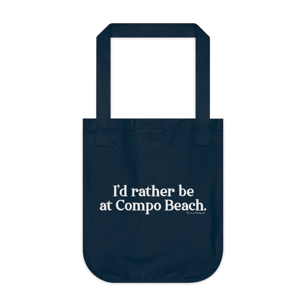 I'd rather be at Compo Beach tote bag // Compo Beach and Westport Connecticut gifts and merch // Finding Connecticut  