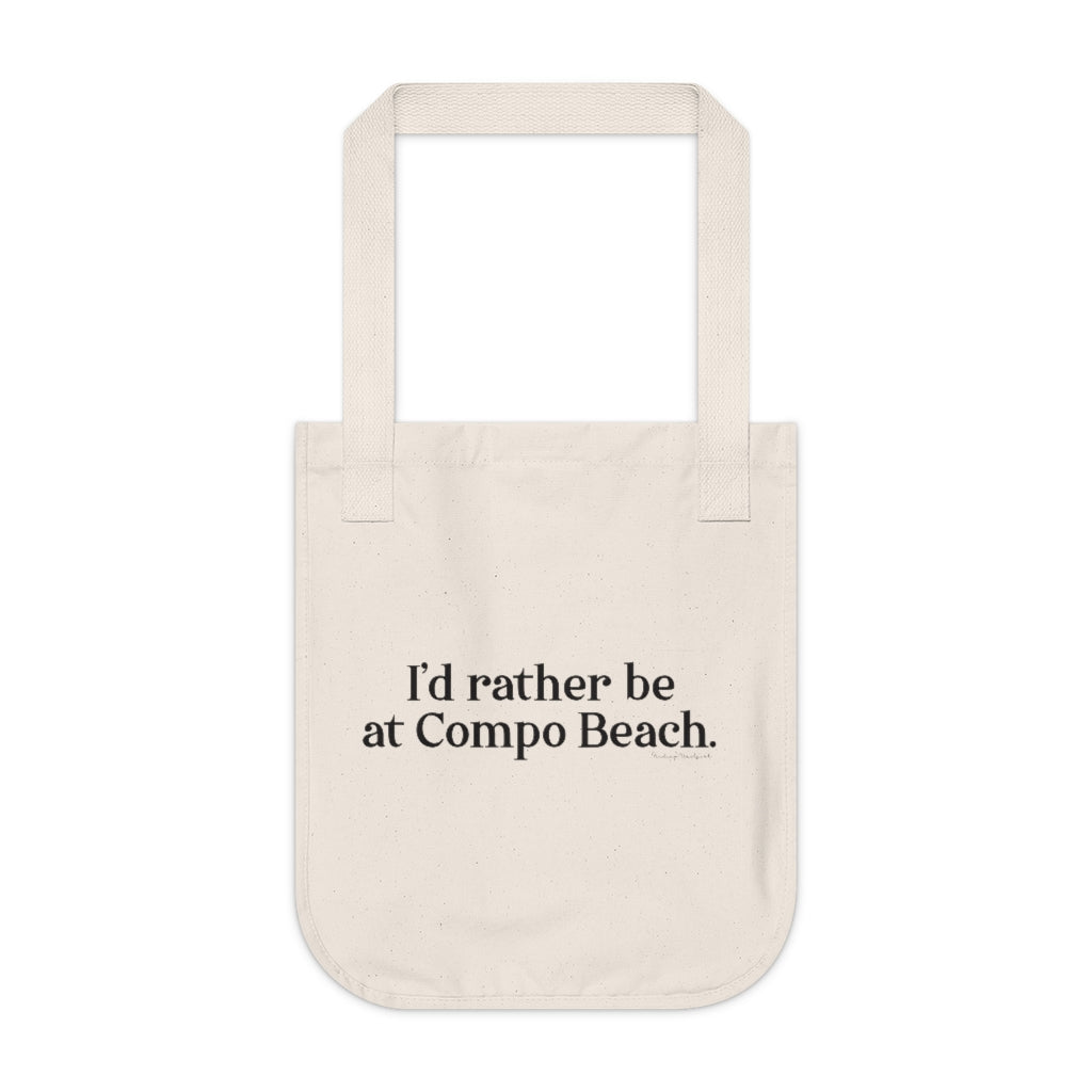 I'd rather be at Compo Beach tote bag // Compo beach and westport connecticut gifts and merch // finding connecticut 