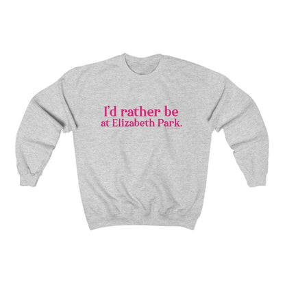 I’d rather be at Elizabeth Park sweatshirts.  West Hartford Connecticut tee shirts, hoodies sweatshirts, mugs, and other apparel, home gifts, and souvenirs. Proceeds of this collection go to help Finding Connecticut’s brand. Free USA shipping. 

I"d rather be at Elizabeth Park // Elizbabeth Park Hartford Connecticut unisex sweatshirt  // Finding Connecticut