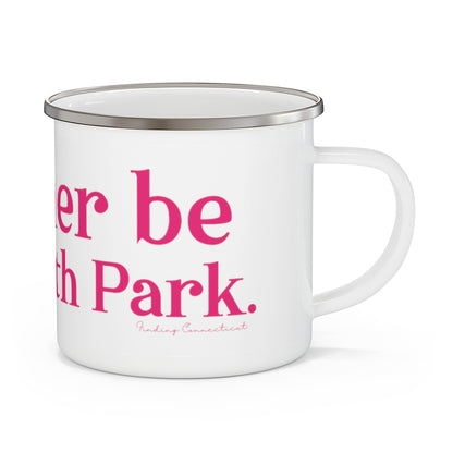 I'd rather be at Elizabeth Park // Elizbabth Park Hartfod Conencticut camping mug // finding connecticut