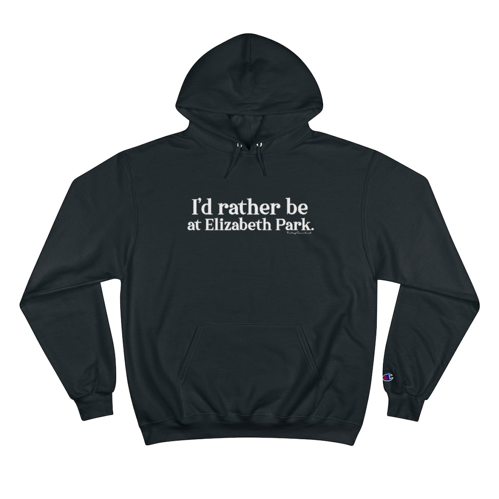 West Hartford Connecticut hoodie. I’d rather be at Elizabeth Park hoodies.  West Hartford Connecticut tee shirts, hoodies sweatshirts, mugs, and other apparel, home gifts, and souvenirs. Proceeds of this collection go to help Finding Connecticut’s brand. Free USA shipping. 

I'd rather be at Elizabeth Park // hartford CT champion unisex sweatshirt // finding connecticut
