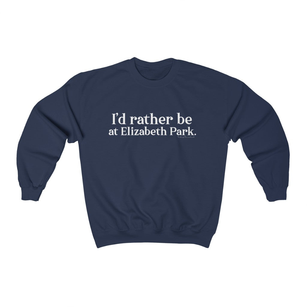 I’d rather be at Elizabeth Park Sweatshirts.  West Hartford Connecticut tee shirts, hoodies sweatshirts, mugs, and other apparel, home gifts, and souvenirs. Proceeds of this collection go to help Finding Connecticut’s brand. Free USA shipping. 

I'd rather be at Elizbabeth Park // Elizabeth Park Hartford Ct // finding connecticut