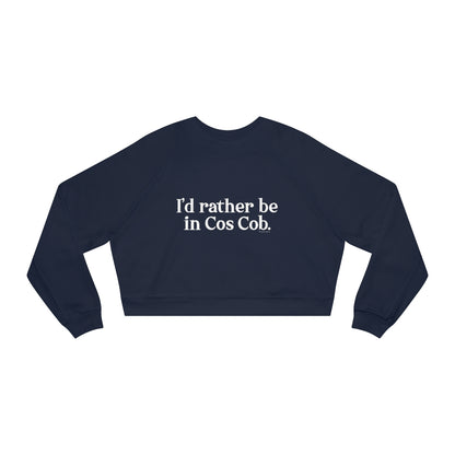 greenwich ct / connecticut womens sweatshirt 

I'd rather be in Cos Cob // Cos Cob Greenwich CT womens cropped sweatshirt   // finding connecticut