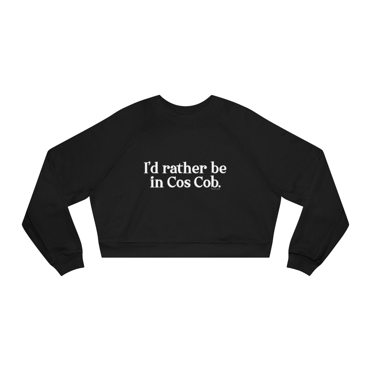 I'd rather be in Cos Cob // Cos Cob Greenwich CT womens cropped sweatshirt   // finding connecticut