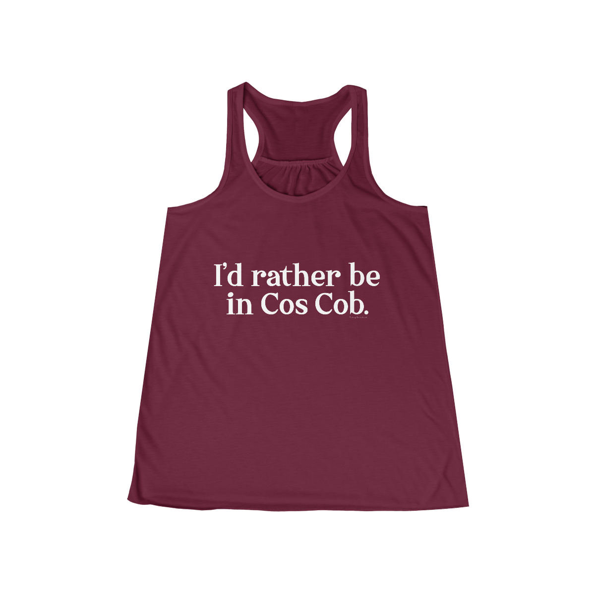 I'd rather be in cos cob women tank top shirt 

I'd rather be in Cos Cob // Cos Cob Greenwich CT womens flowy tank top shirts  // finding connecticut