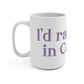 I'd rather be in Cos Cob // Cos Cob Greenwich Connecticut mug   // finding connecticut 