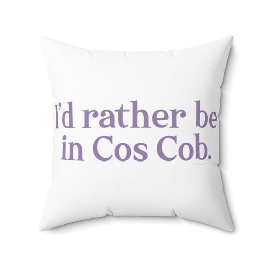 greenwich pillow 

I'd rather be in Cos Cob // Cos Cob Greenwich Connecticut pillow // finding connecticut 