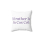 I'd rather be in Cos Cob // Cos Cob Greenwich Connecticut pillow // finding connecticut 