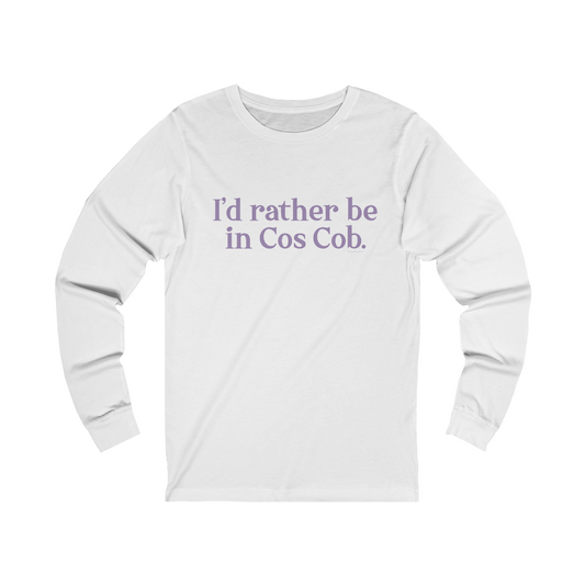 greenwich ct / connecticut long sleeve tee shirts

I'd rather be in Cos Cob // Cos Cob Greenwich Connecticut unisex long sleeve shirts  // finding connecticut 