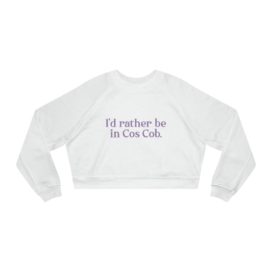 greenwich ct / connecticut womens sweatshirt 

I'd rather be in Cos Cob // Cos Cob Greenwich Connecticut womens cropped sweatshirt  // finding connecticut 
