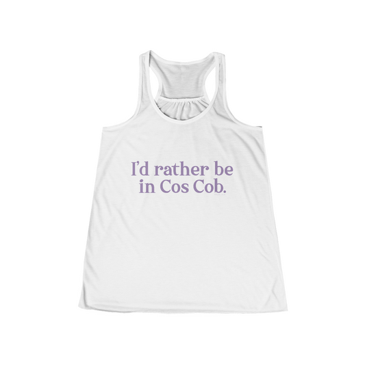 greenwich ct / connecticut womens tank top 

I'd rather be in Cos Cob // Cos Cob Greenwich Connecticut womens flowy tank top shirt  // finding connecticut 