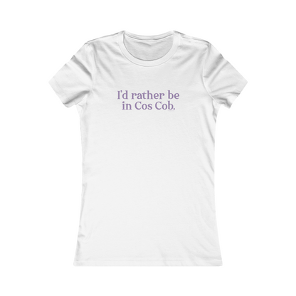 greenwich ct / connecticut womens tee shirt 

I'd rather be in Cos Cob // Cos Cob Greenwich Connecticut womens t shirts  // finding connecticut 