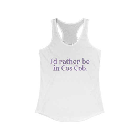 Greenwich ct / connecticut tank top shirt 

I'd rather be in Cos Cob // Cos Cob Greenwich Connecticut womens tank top shirt  // finding connecticut 