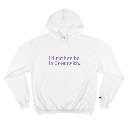 greenwich ct / connecticut hooded sweatshirt hoodie

I'd rather be in Greenwich // Greenwich Connecticut unisex champion hoodie sweatshirt // finding connecticut 
