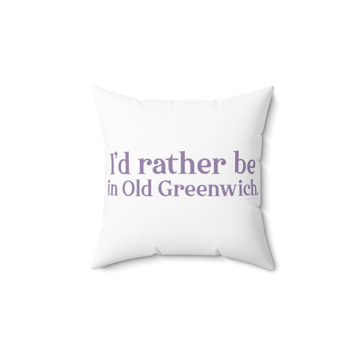 I'd rather be in Old Greenwich // Old Greenwich Connecticut pillows / Finding Connecticut 