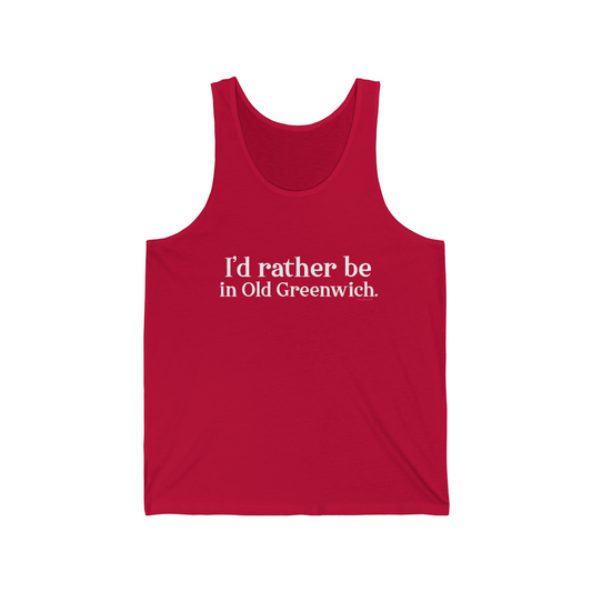 greenwich ct / connecticut unisex tank top

I'd rather be in Old Greenwich // Old Greenwich ct unisex tank tops / Finding Connecticut  