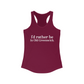 greenwich ct / connecticut tank top shirt 

I'd rather be in Old Greenwich // Old Greenwich ct  womens tank top shirt  / Finding Connecticut  