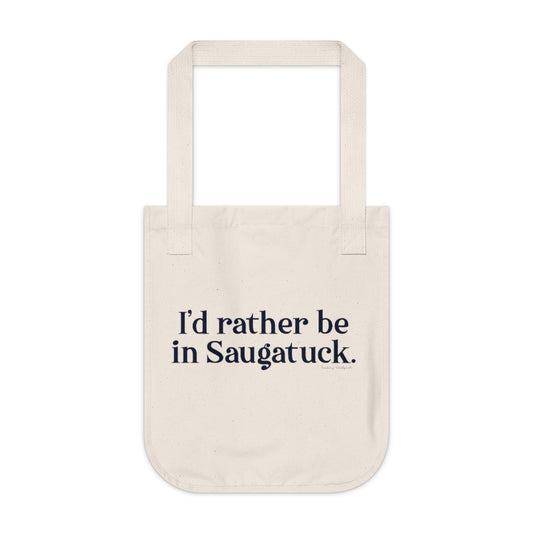 I'd rather be in Saugatuck tote bag // Saugatuck and Westport Connecticut gifts and merch // finding connnecticut 