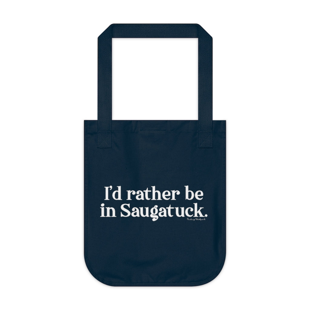I'd rather be in Saugatuck tote bag // saugatuck connecticut gift and merch // finding connecticut 