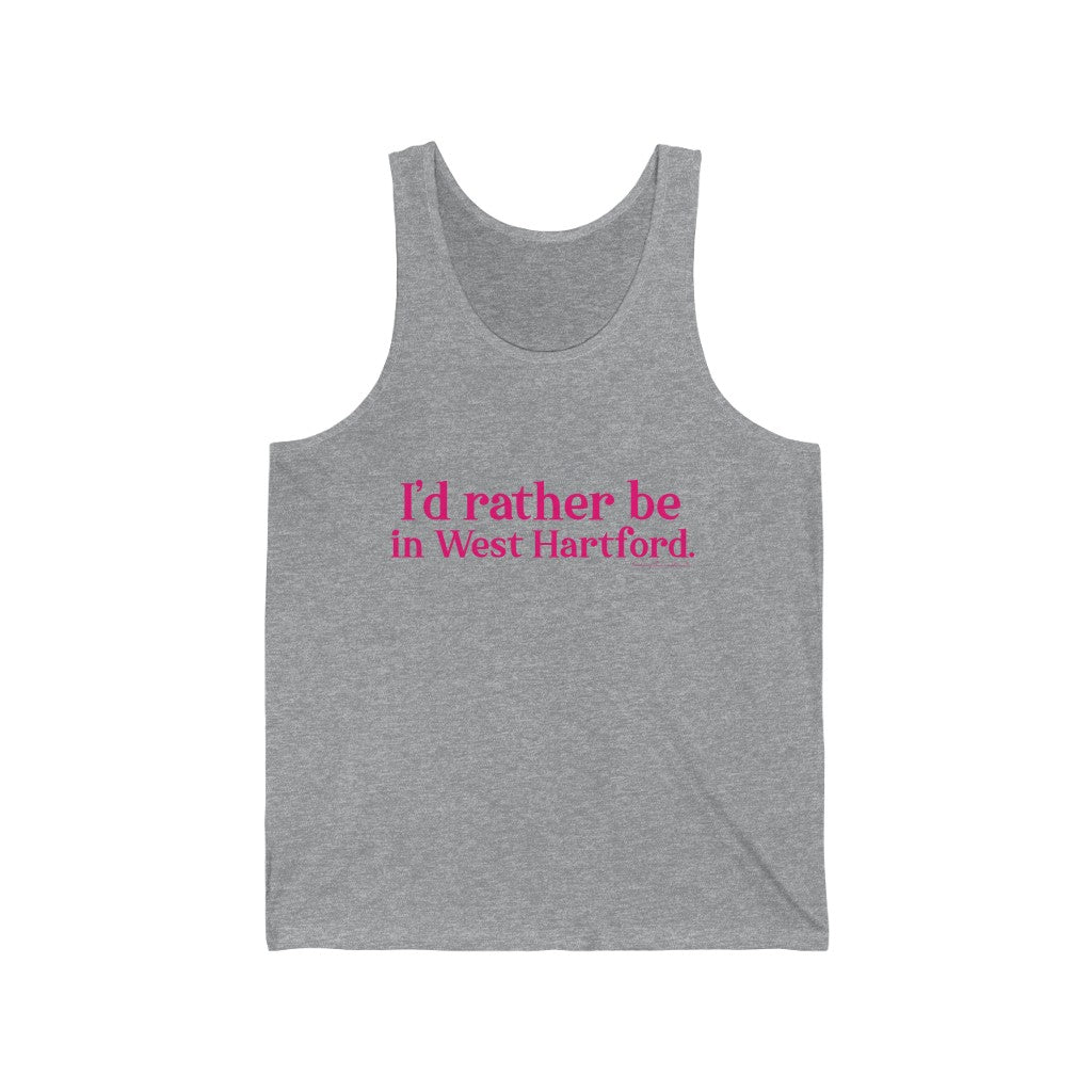 I’d rather be in West Hartford Sweatshirt.   West Hartford Connecticut tee shirts, hoodies sweatshirts, mugs, and other apparel, home gifts, and souvenirs. Proceeds of this collection go to help Finding Connecticut’s brand. Free USA shipping. 

I'd rather be in West Hartford // west hartford Connecticut tank top shirt  // finding connecticut