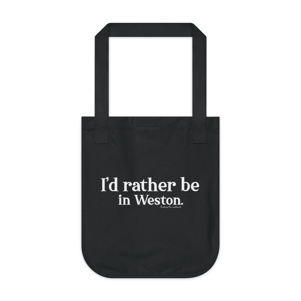 I'd rather be in Weston tote bag // Weston Connecticut gifts and merch // finding connecticut 