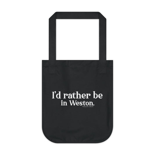 I'd rather be in Weston tote bag // Weston Connecticut gifts and merch // finding connecticut 