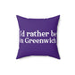 I'd rather be in greenwich // greenwich ct pillows  // finding connecticut 