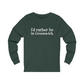 greenwich ct / connecticut long sleeve tee shirt 

I'd rather be in greenwich // greenwich unisex long sleeve shirts   // finding connecticut 