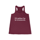 greenwich ct / connecticut tank top shirt 

I'd rather be in greenwich // greenwich woman's flowy tank tops // finding connecticut 